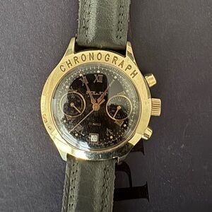 Watch Poljot Chronograph ( USSR ) Luxurious Gold and black. Vintage